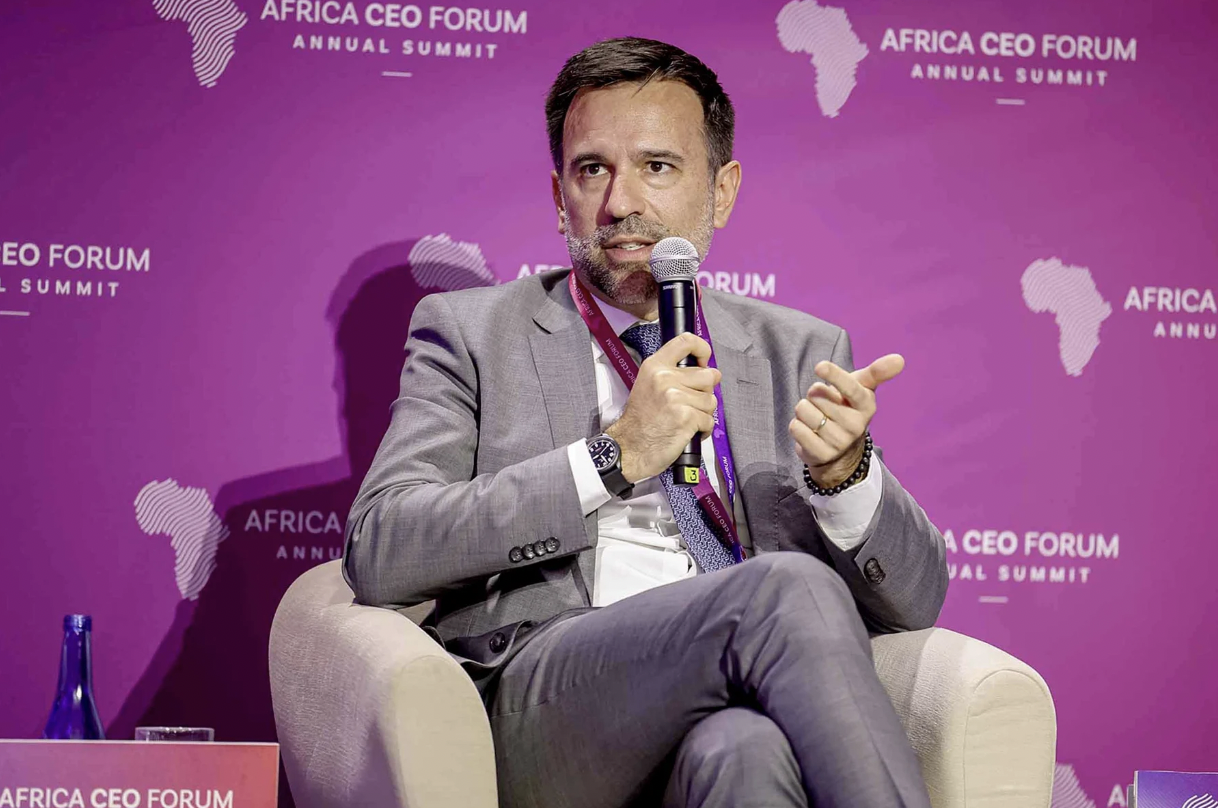 Gabriel Semelas, president for Airbus Africa and Middle East, at the Africa CEO Forum in Kigali, Rwanda, on 14 May 2026.