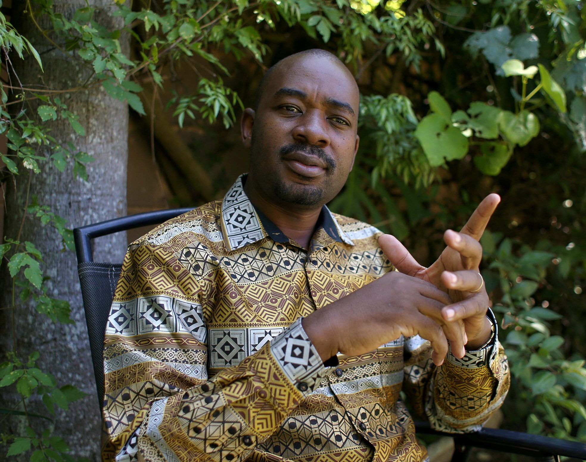 Zimbabwe opposition leader Nelson Chamisa in Harare, Zimbabwe, in January 2024.