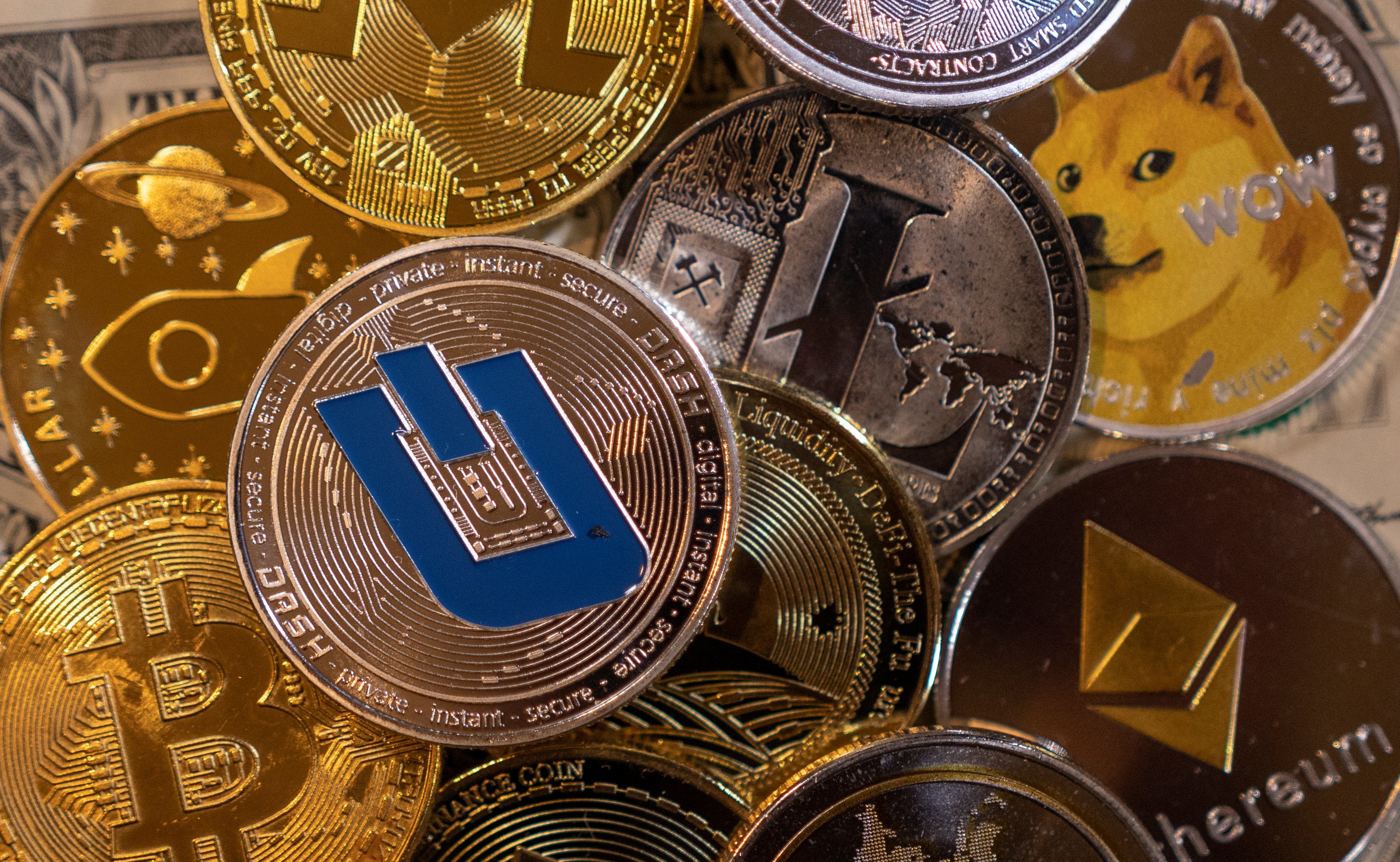 Cryptocurrencies have gained popularity in Nigeria as a solution to forex shortages. (REUTERS/Dado Ruvic/Illustration)