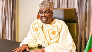 Issa Tchiroma Bakary, the exiled leader of the FSNC, pictured in Yaoundé on 12 October 2025, during the presidential campaign.