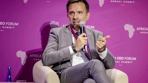 Gabriel Semelas, president for Airbus Africa and Middle East, at the Africa CEO Forum in Kigali, Rwanda, on 14 May 2026.