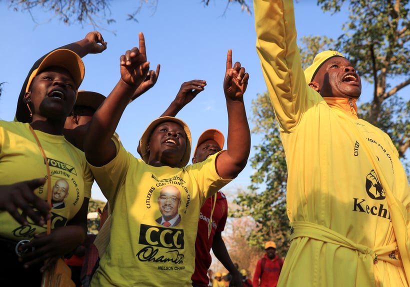 Zimbabwe: Police ban 92 CCC opposition party campaign rallies