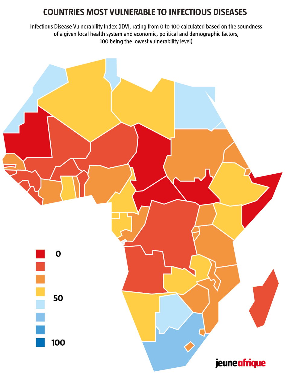 Coronavirus Africa map: Which countries are most at risk? - The Africa ...